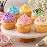 Vanilla Cupcakes Baking and Decoration